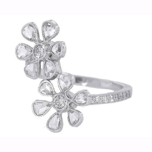 John Apel Double Flower Ring | Flower Engagement Rings NYC | Flower ...