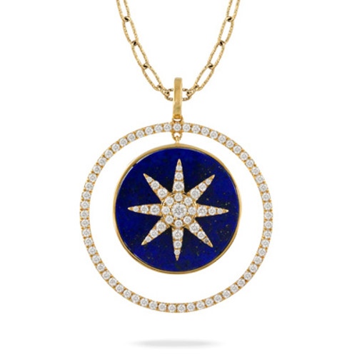 Celestia Star Medallion with Lapis 