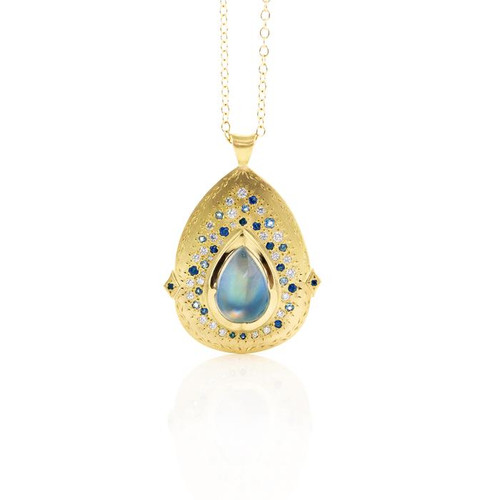 Moonstone Tear Shape Pendant 