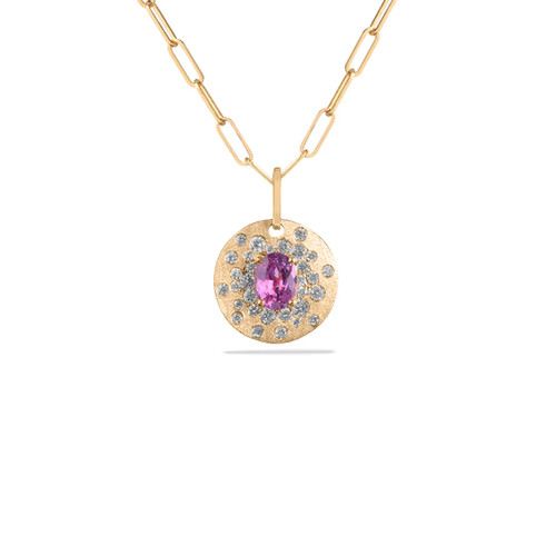 Pink Sapphire Starburst Medallion