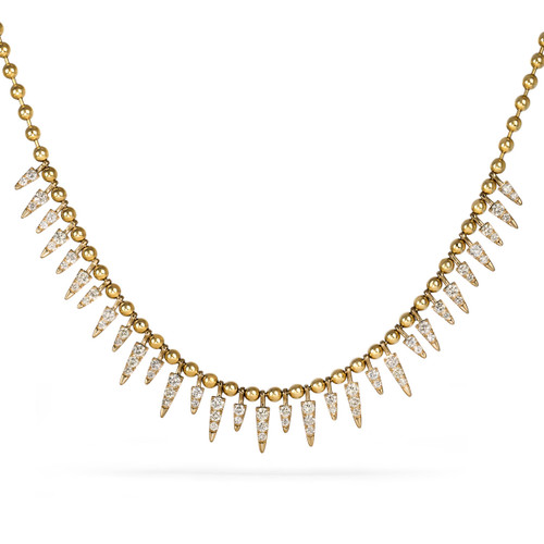 Diamond Sunburst Collar Necklace
