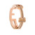 Personalized Ring | Champagne Diamond & Rose Gold Spells out Faith