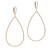 Teardrop Hoop Earrings in Gold