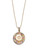 Multicolor Sapphire Medallion Necklace 