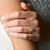 Yellow Gold Solitaire Six Prong Diamond Engagement Ring on model