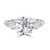 Brilliant Cut Diamond Engagement Ring with Pears - Sierra 