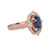Sapphire Vintage Engagement Ring Rose Gold-side