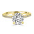 Solitaire Round Diamond Engagement Ring Yellow Gold 