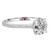 Solitaire Round Diamond Engagement Ring Platinum - side