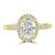Oval Diamond Halo Engagement Ring-Casablanca