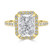 Radiant-Diamond -Engagement-Ring with Halo