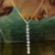 Invisible Diamond Lariat Necklace