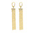 Long Gold Chain Earrings 