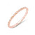 Marquise Round Mini Wedding Band Rose Gold