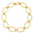 Large Oval Link Gold Necklace 