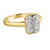 Radiant Cut Diamond Engagement Ring - Zanzibar -side view