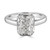 Radiant Cut Diamond Engagement Ring Platinum 