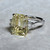 Yellow Sapphire Three Stone Ring 