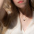 Heart Shaped Teal Sapphire Necklace on Model