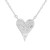 Mini Heart Pave Diamond Pendant