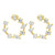 Multi Shape Diamond Swirl Earrings 