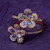 Double Flower Rose Cut Diamond Ring 