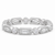 Baguette Round Eternity Wedding Ring in platinum