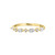 Marquise Round Halfway Wedding Ring Yellow Gold