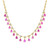  Pink Sapphire Pear Shape Necklace