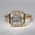 Square Bezel Set Diamond Ring 