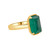 Bezel Emerald Sugarloaf Cabachon Ring 
