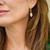 Lab Diamond Marquise Drop Earrings on Model