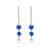 Blue Sapphire Diamond Drop Earrings