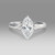 Marquise Diamond Three Stone Engagement Ring with Kites