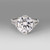 Platinum Round Brilliant Diamond Art Deco Custom Engagement Ring