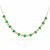 Emerald and Yellow Diamond Bubble Necklace