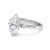 Marquise Diamond Engagement Ring with Kites Platinum-side