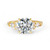 Multi-Stone Brilliant Cut Diamond Engagement Ring-Yellow Gold