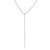 Floating Diamond White Gold Y Necklace