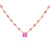 Pink sapphire necklace in 18k yellow gold featuring 9.30cts total with a 1.11ct cushion-cut center stone. A vibrant, elegant statement piece.-zoom out