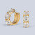 Lab Diamond Chubby Hoops Illuminate Collection-side and front view