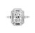 Modern Halo Lab Grown Diamond Ring with Radiant Center