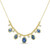 Montana Sapphire Oval Droplet Necklace
