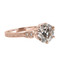 Vintage Style Rose Gold Engagement Ring-side 