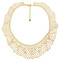 Gold Lace Necklace with Diamonds 