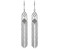 White Gold Long Tassle Earrings 