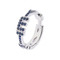 Maria Cina Personalized Ring | White Gold & Blue Sapphire