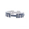 Maria Cina Personalized Ring | White Gold & Blue Sapphire