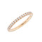 Rose Gold Diamond  Pave Wedding Ring