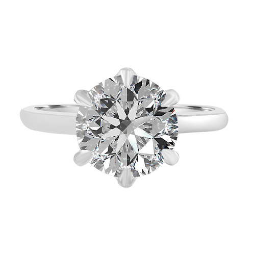 Six Prong Diamond Engagement Ring | Diamond Engagement Ring | Yellow ...